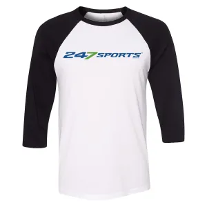247 Sports Logo 3/4 Sleeve Baseball T-Shirt