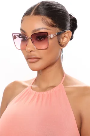 Attention Seeking Cat Eye Sunglasses - Purple/combo