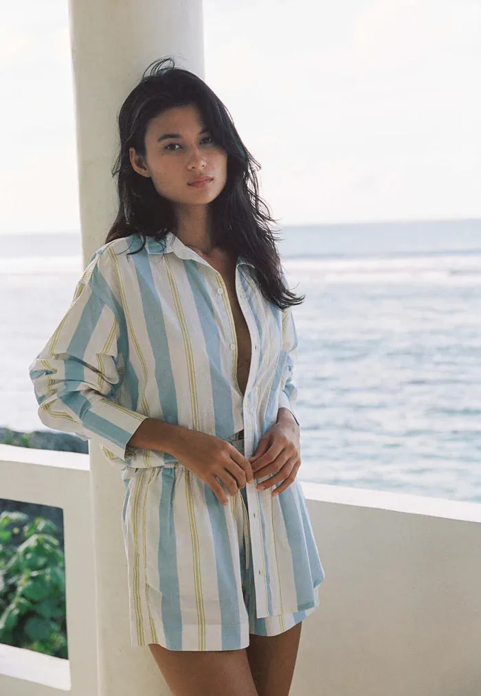 Bounty Shirt Blue Yellow Stripe