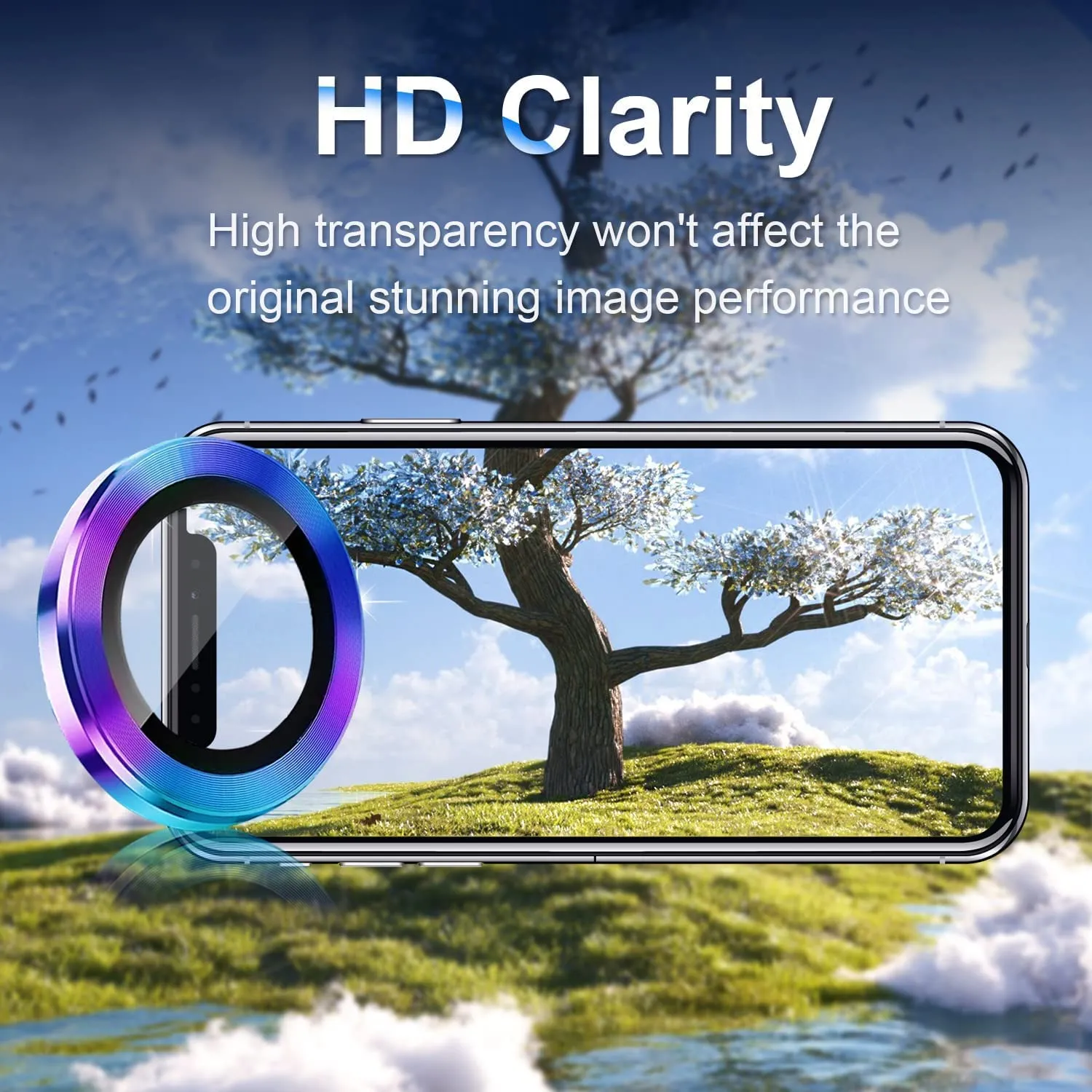 Camera Lens Protector for Galaxy S23 / S23 Plus (Rainbow)