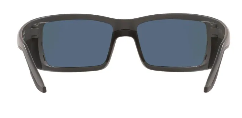 Costa Del Mar Mens Permit Matte Gray Frame - Blue Mirror 580 Plastic Lens - Polarized Sunglasses
