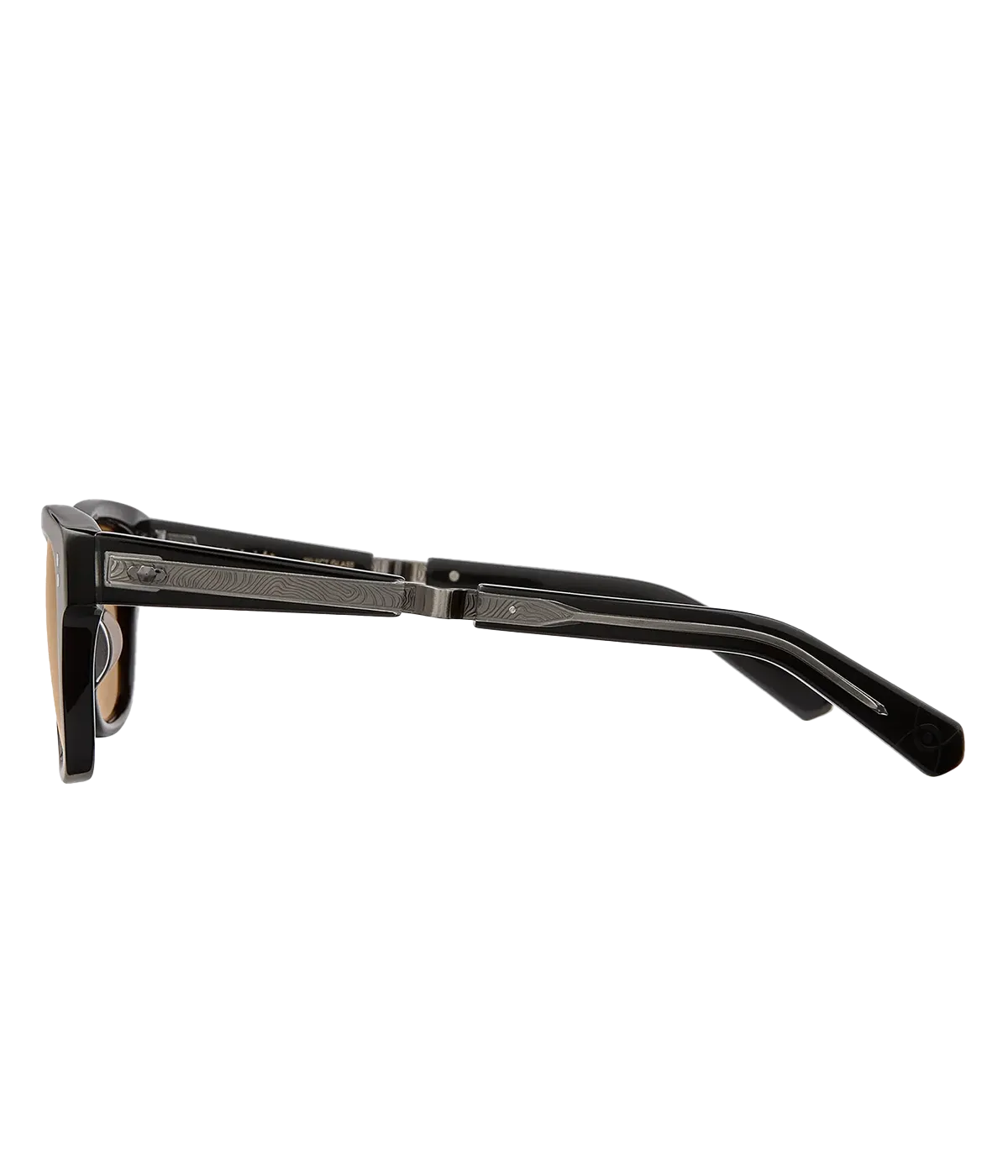 Damone Sun 51 Sunglasses in Black, Gun & Mojave