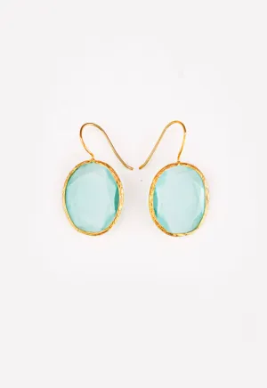 Debbie - Nessa 18k Gold Earrings Cat Eye Ocean