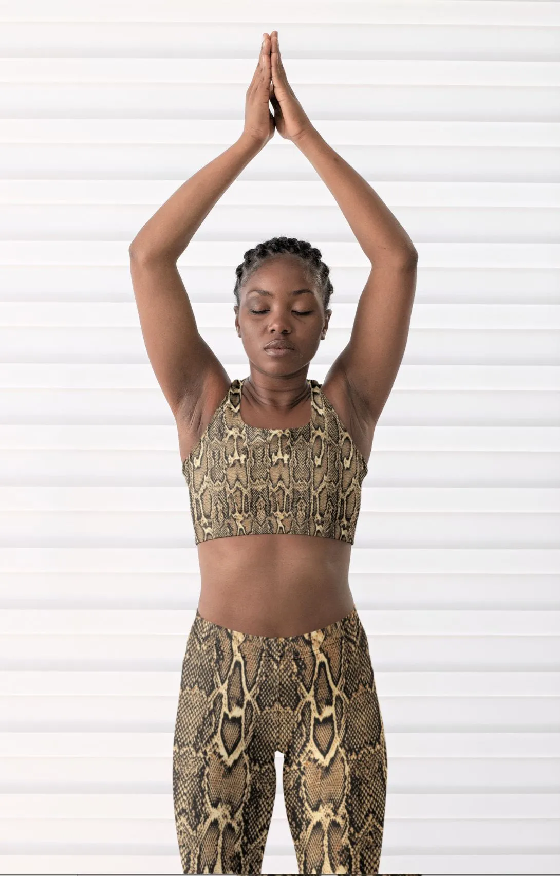 Ladies Python Snake Print Sports bra