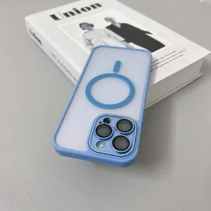 Magnetic Luxury Matte Translucent Armor Shockproof Case x2