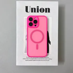 Magnetic Luxury Matte Translucent Armor Shockproof Case