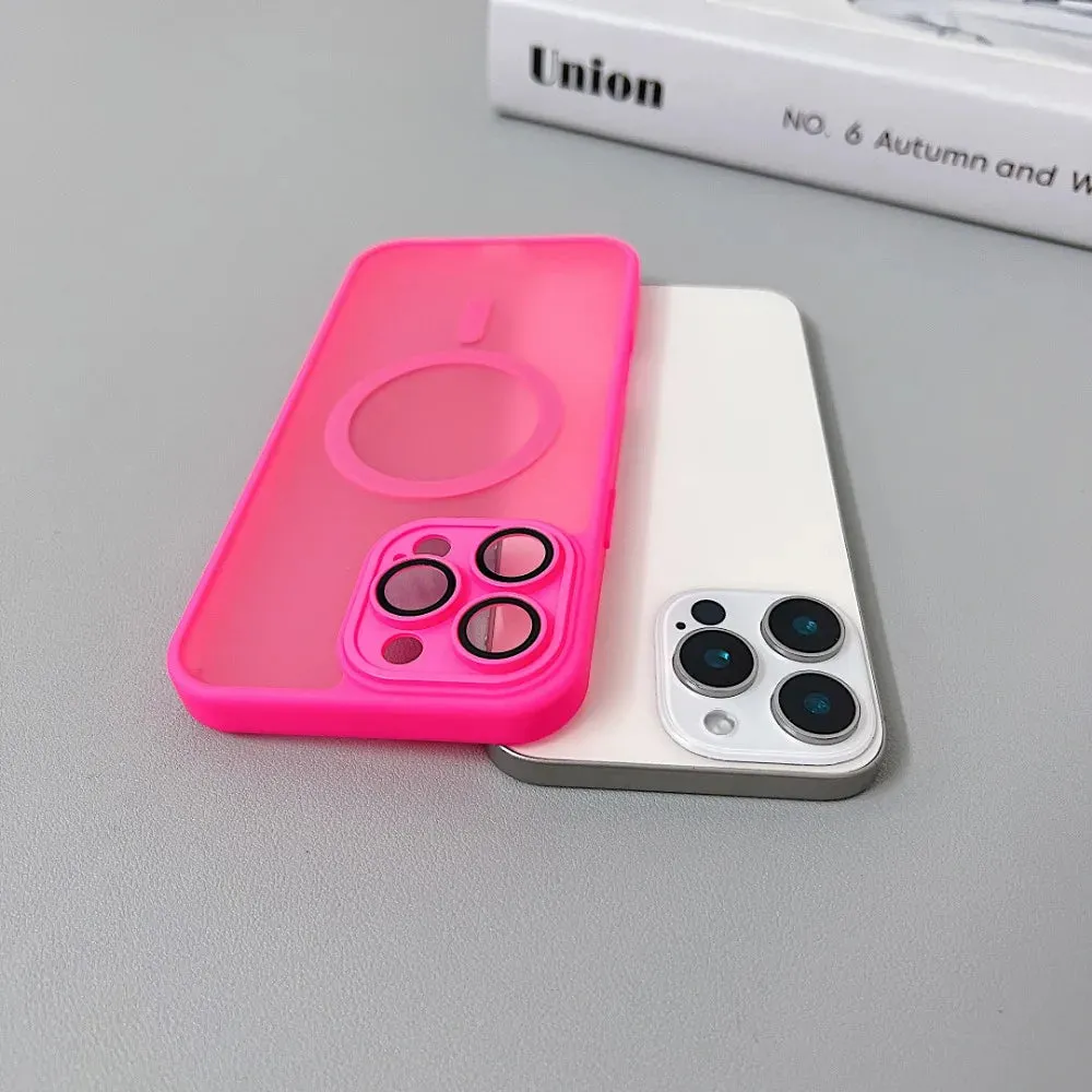 Magnetic Luxury Matte Translucent Armor Shockproof Case