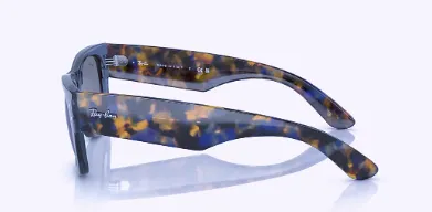 Mega Wayfarer Transparent Dark Blue w/ Grey Mirror Blue