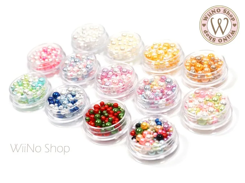 Mix Colors Pearl Beads (No Hole)
