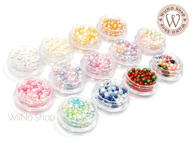 Mix Colors Pearl Beads (No Hole)