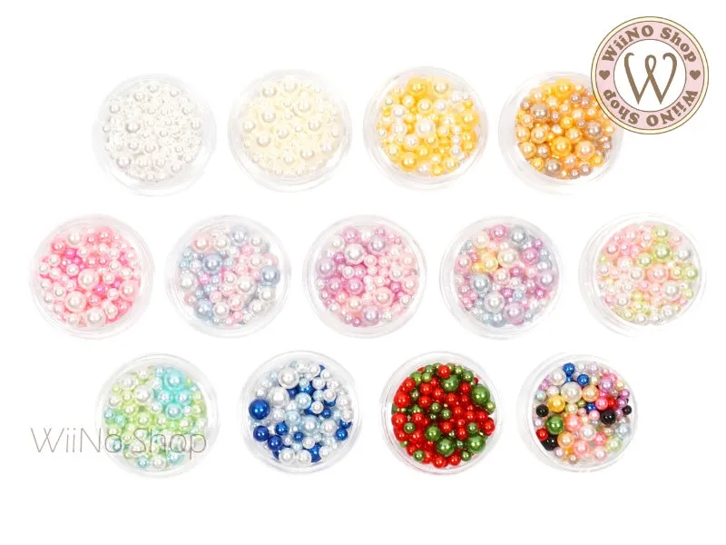 Mix Colors Pearl Beads (No Hole)