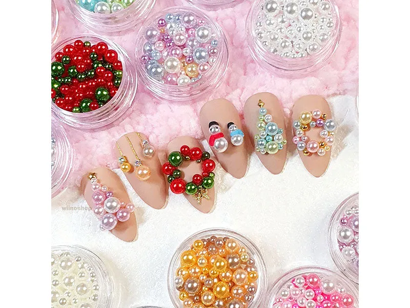 Mix Colors Pearl Beads (No Hole)