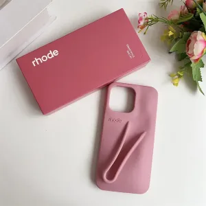 New Rhode DIY Lipstick Lip Holder Soft Silicone Phone Case