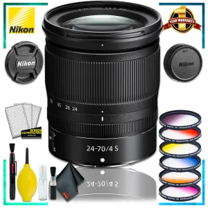 Nikon NIKKOR Z 24-70mm f.4 S Lens (Intl Model)   Vivitar Graduated Color Filter Kit   Cleaning Kit