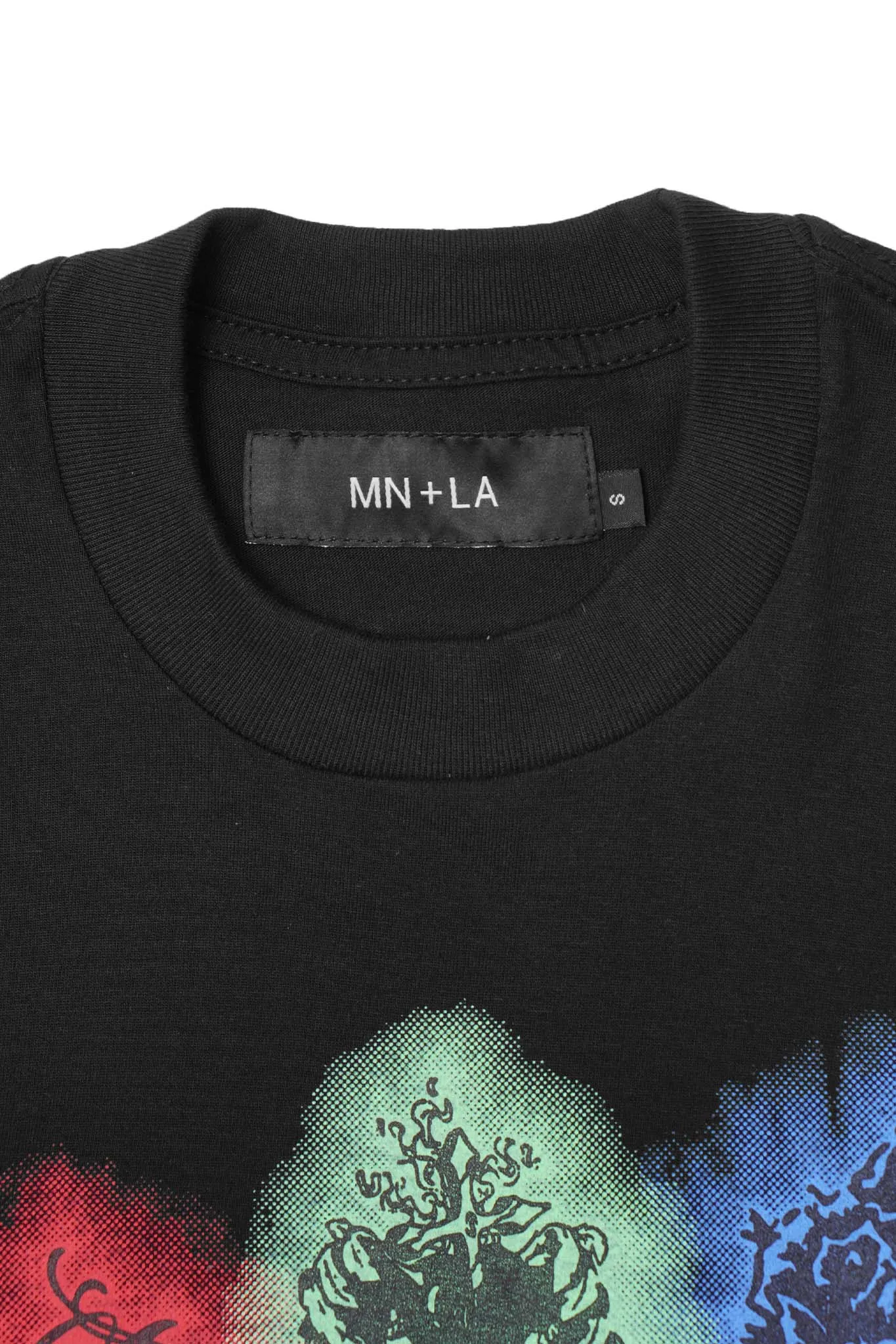"CITY OF ANGELS" TEE IN CAVIAR