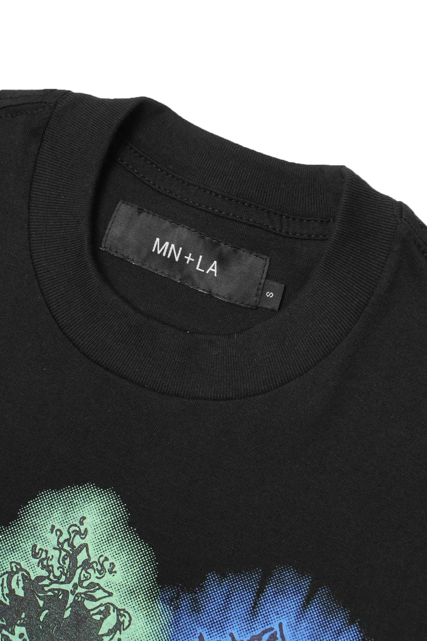 "CITY OF ANGELS" TEE IN CAVIAR