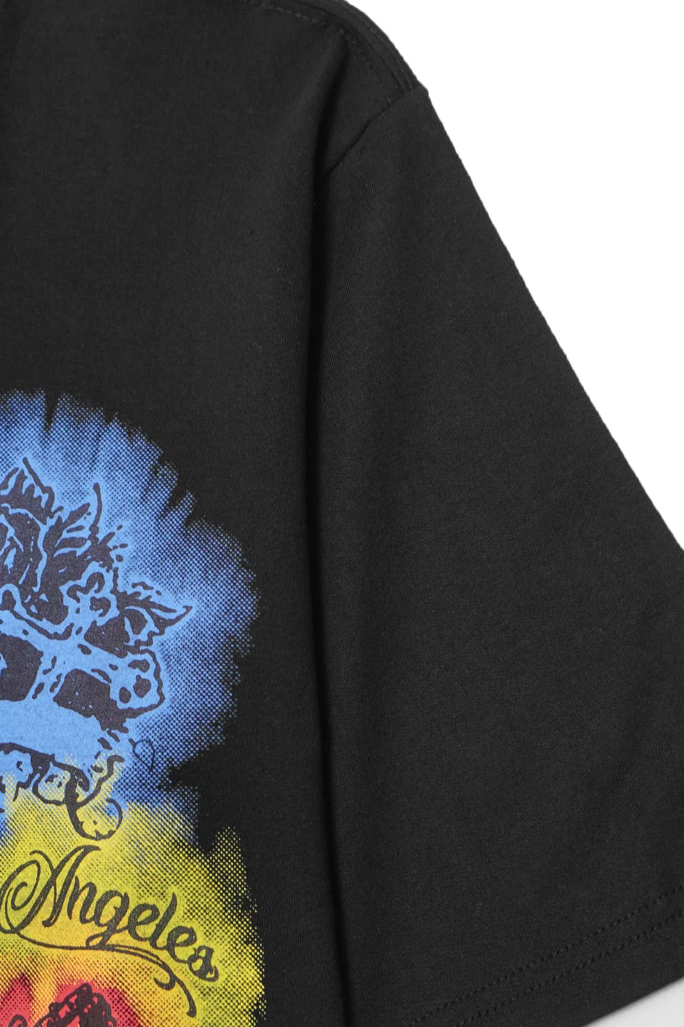 "CITY OF ANGELS" TEE IN CAVIAR