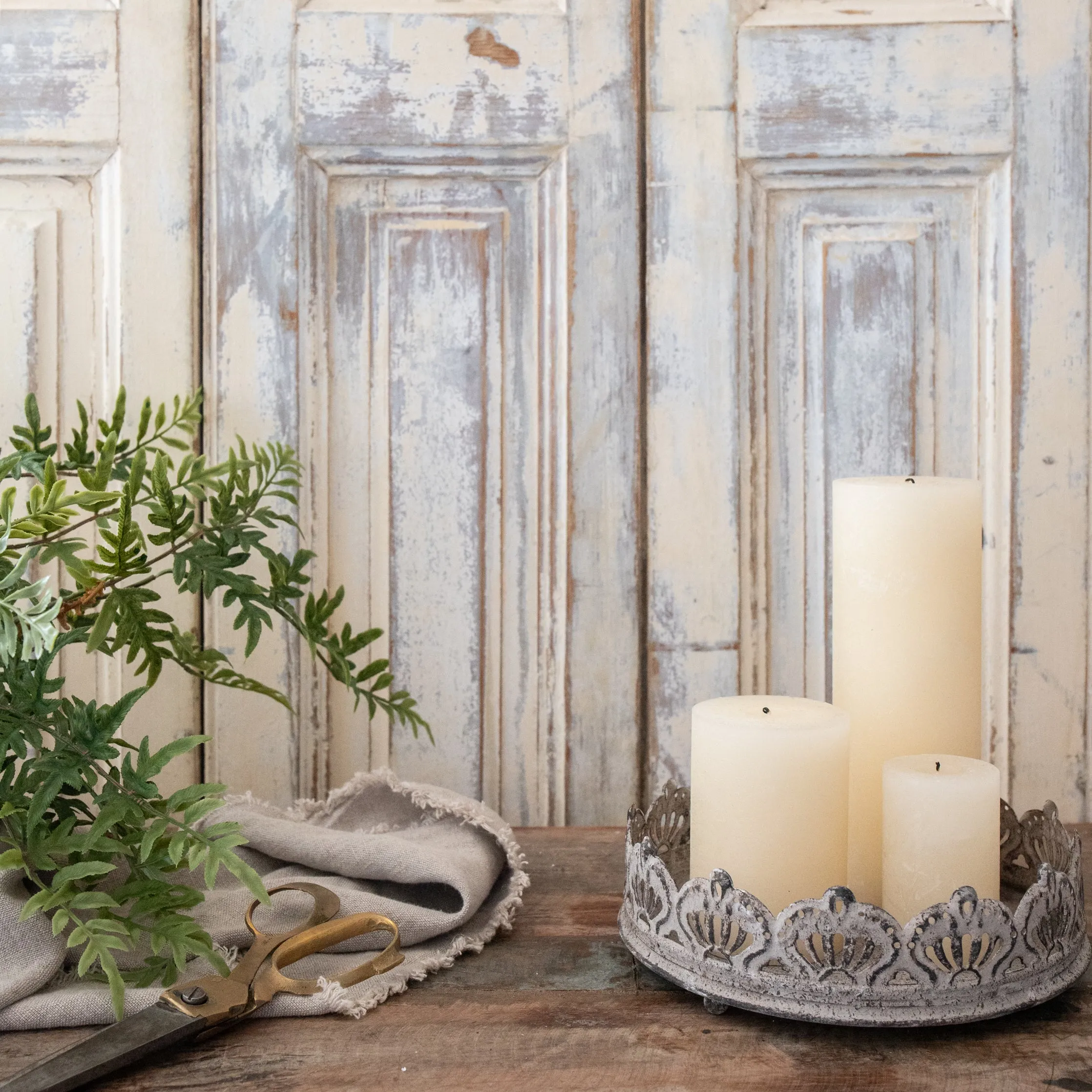 Rustic Round Tray